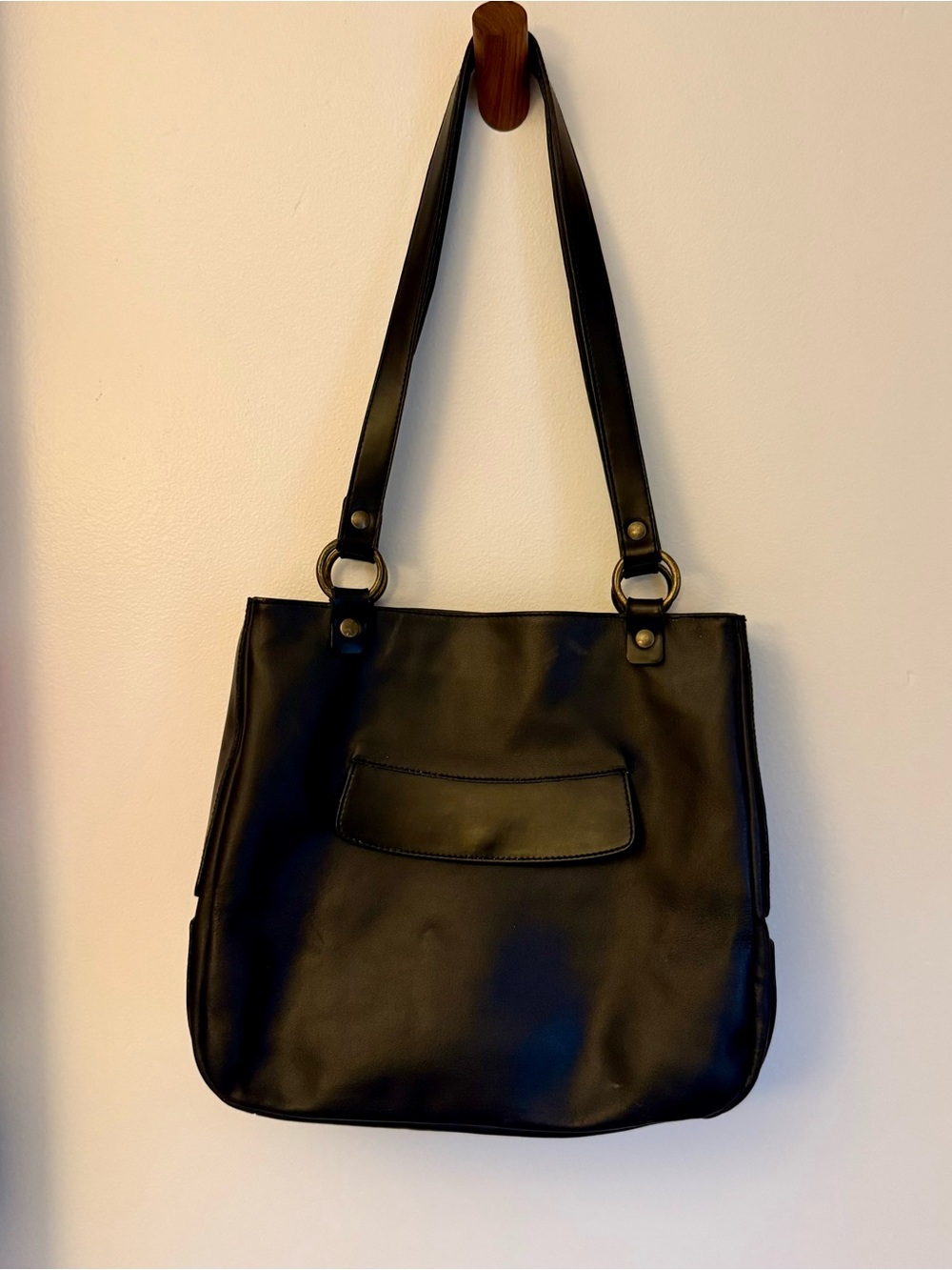 Nuovedive Italian Leather Hobo Satchel Crossbody